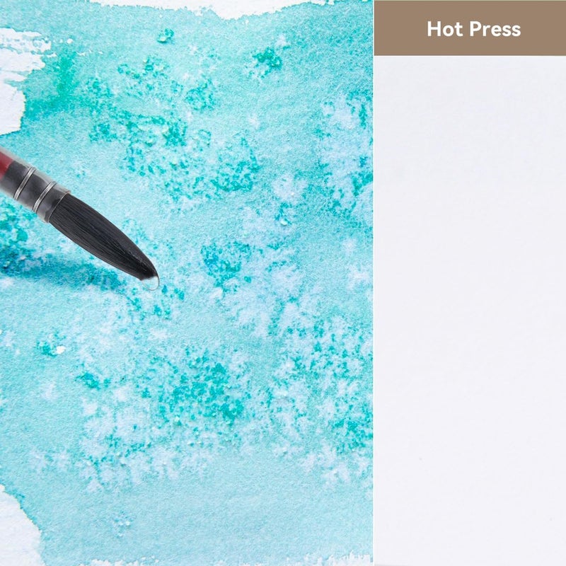 Lightwish Watercolor Sketchbook,100% Cotton Acid Free Watercolor Journal,300gsm/140lb Hot Press Watercolor Paper for Artists,Adults,Students,20 Sheets,9.25 * 6.3 Inches - Image 4